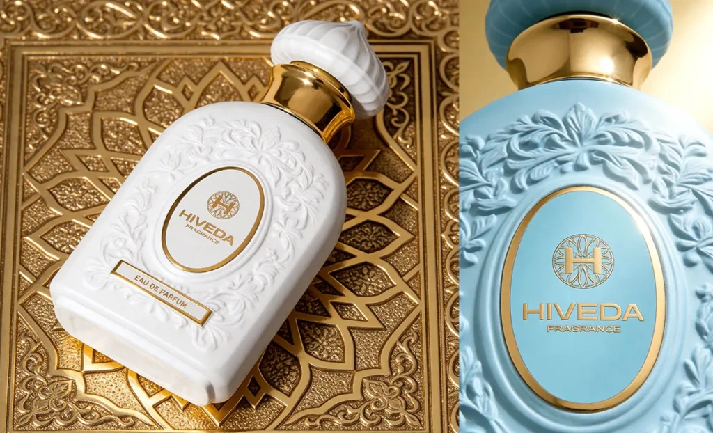 embossed perfume bottle design