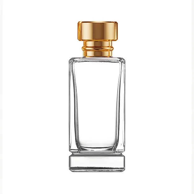 100ml rectangular glass perfume bottle