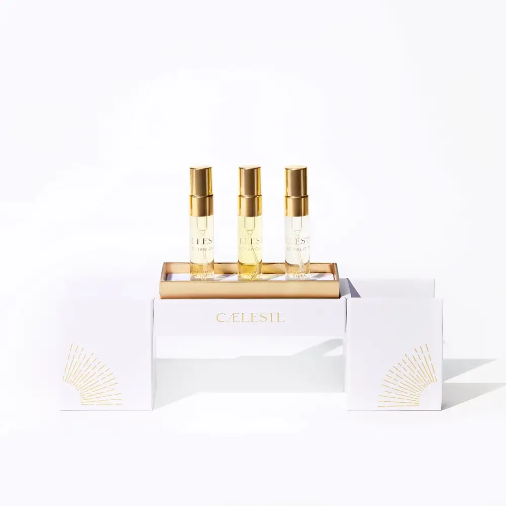 Caeleste Parfums discovery set featuring Guardian Angel, Archangels and Principalities